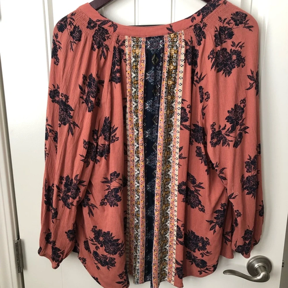 Mason & Belle 3/4 Sleeve Boho Top, Size XXL. - Picture 4 of 6